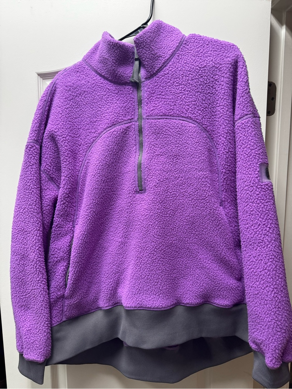 Free People Movement Hit the Slopes Quarter Zip-Purple LARGE